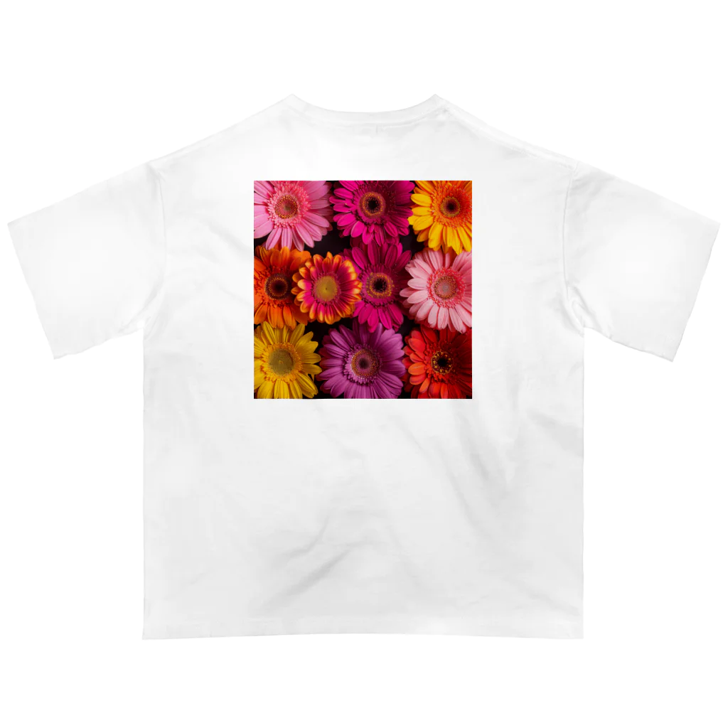 オンラインショップイエローリーフの色鮮やかな綺麗な花 Oversized T-Shirt