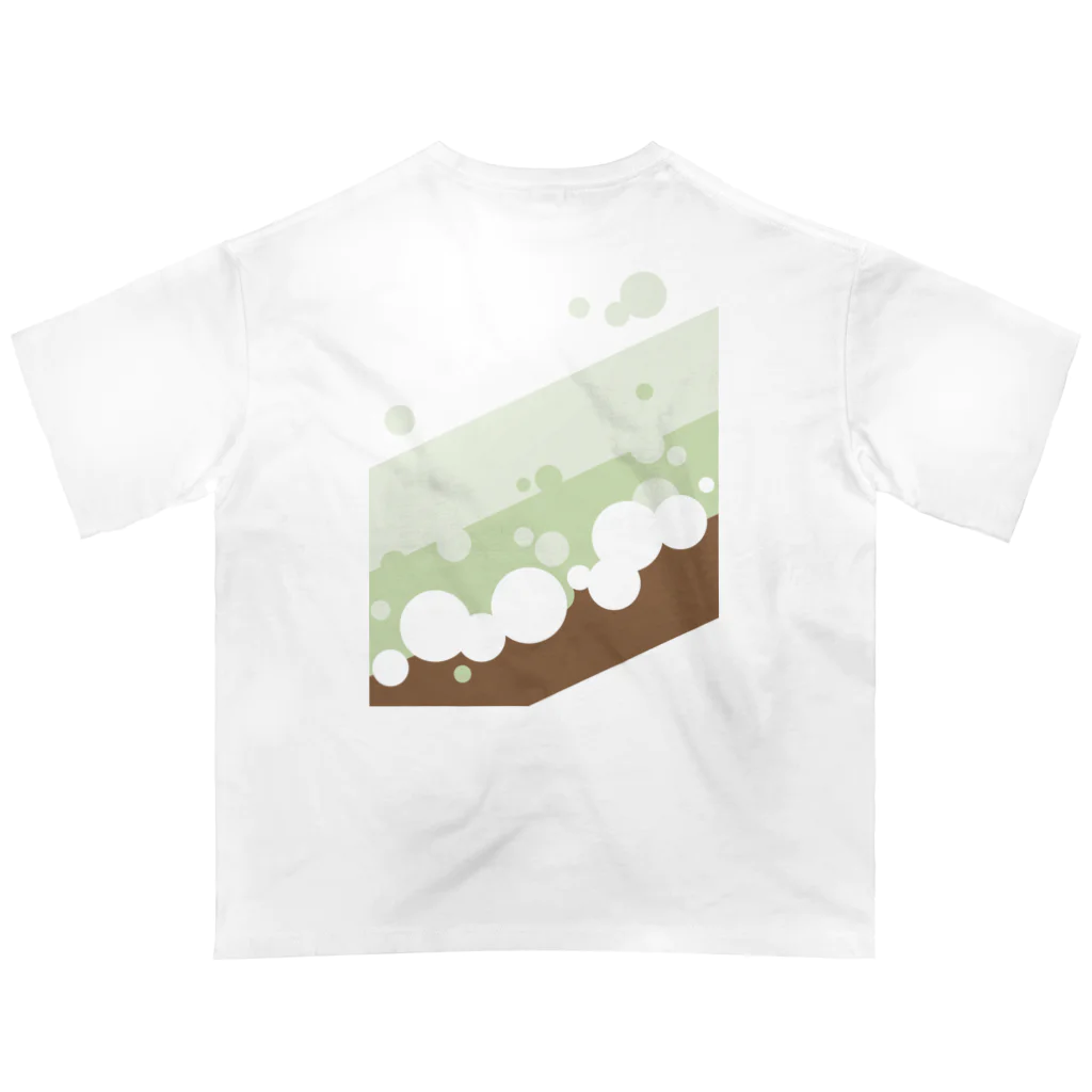 かりほの庵のBubble チョコとメロン味（アパレル） オーバーサイズTシャツ