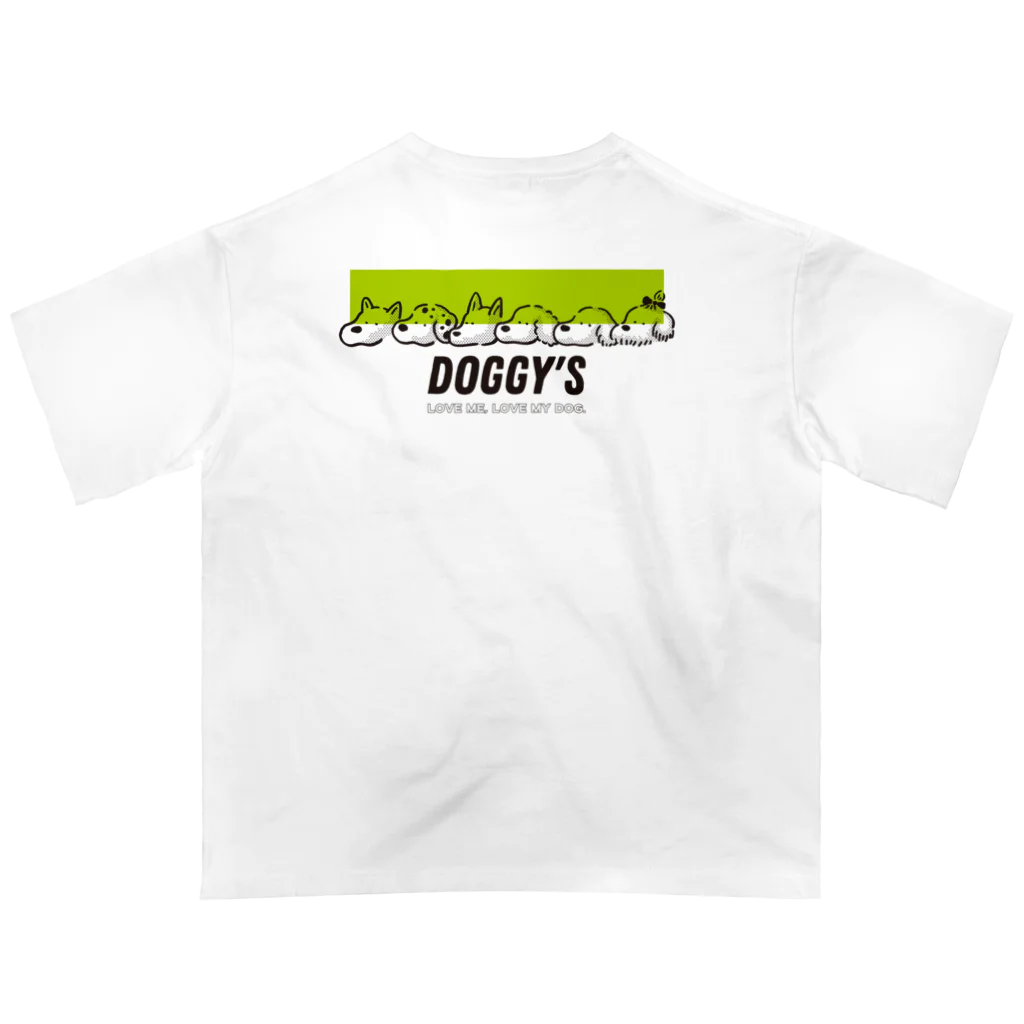 SATONOEのDOGGY'S グリーンver. オーバーサイズTシャツ