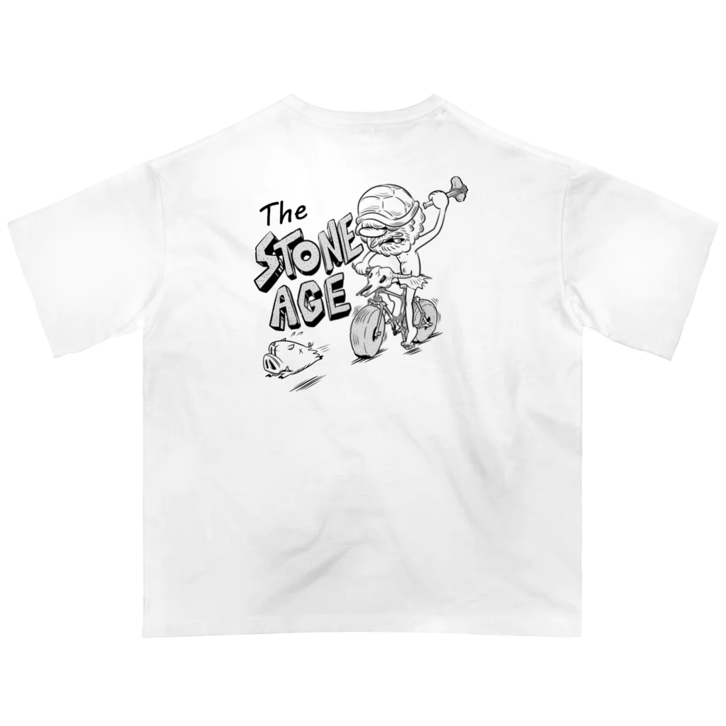 nidan-illustrationの"The STONE AGE" #2 オーバーサイズTシャツ