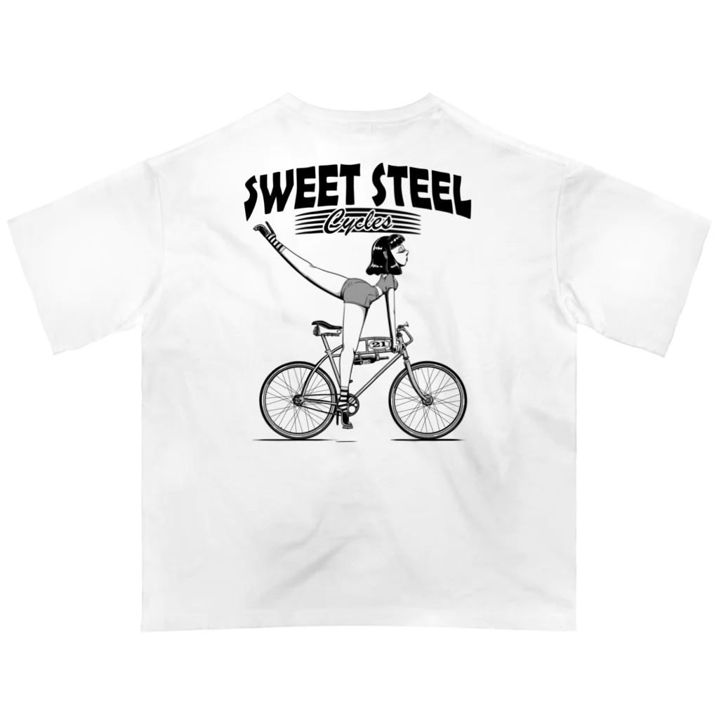 nidan-illustrationの"SWEET STEEL Cycles" #2 オーバーサイズTシャツ