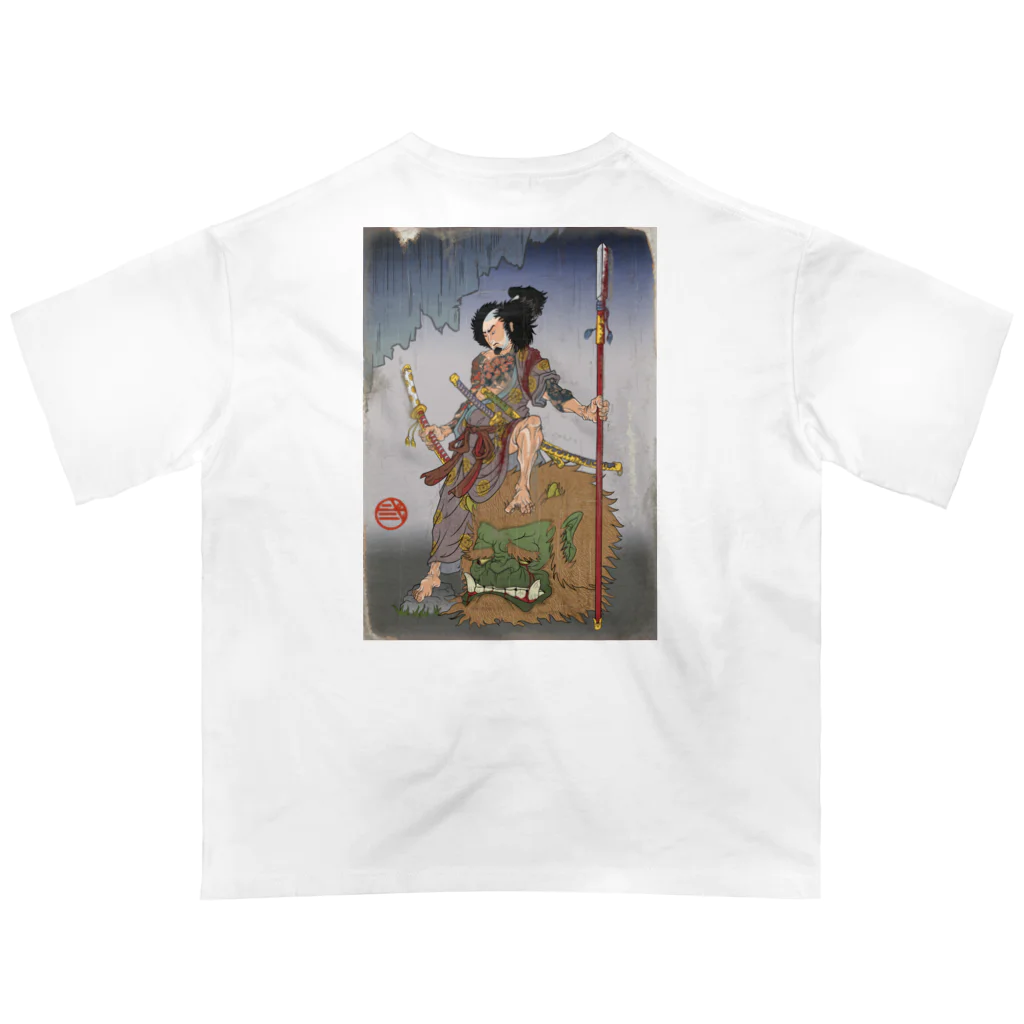 nidan-illustrationの"武者絵" Oversized T-Shirt