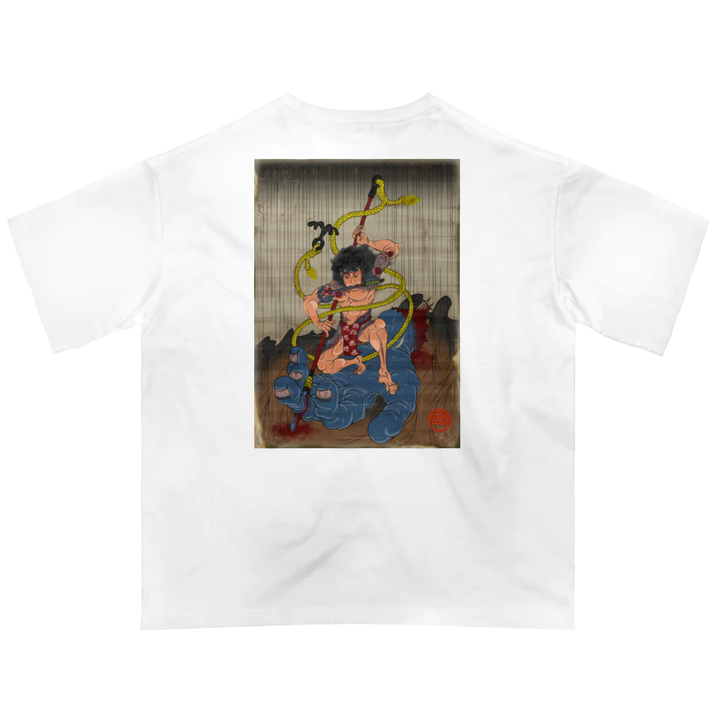 nidan-illustrationの"武者絵" 3-#2 Oversized T-Shirt