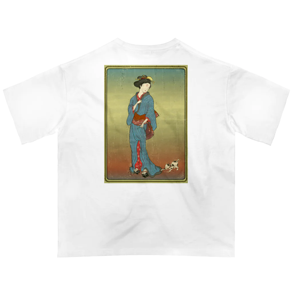 nidan-illustrationの"美人画" 1-#2 オーバーサイズTシャツ