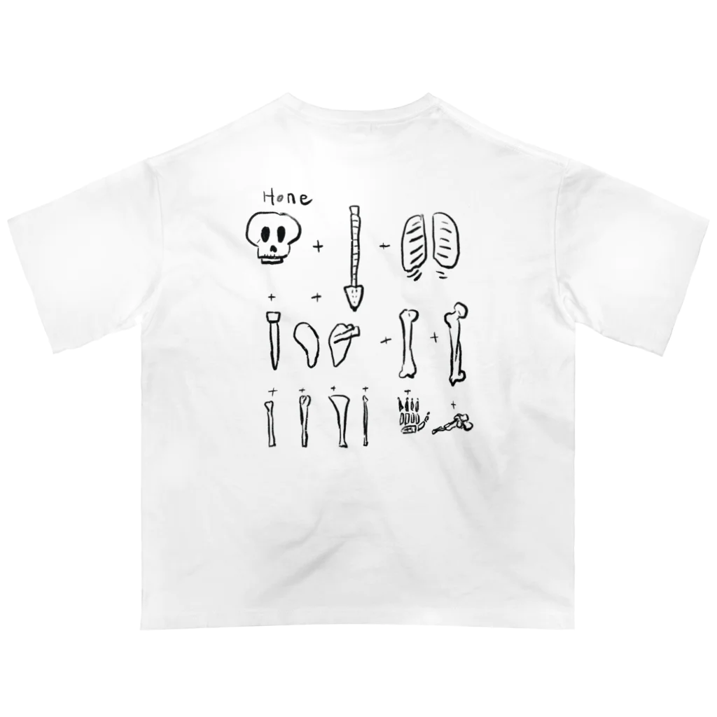 ホネニク商店の骨➕骨➕骨 オーバーサイズTシャツ