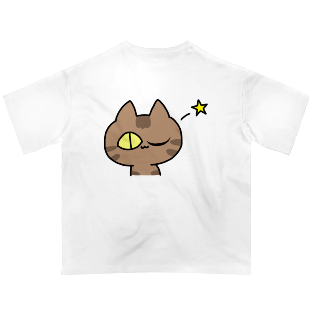 えじ。の表情豊かなネコちゃん オーバーサイズTシャツ