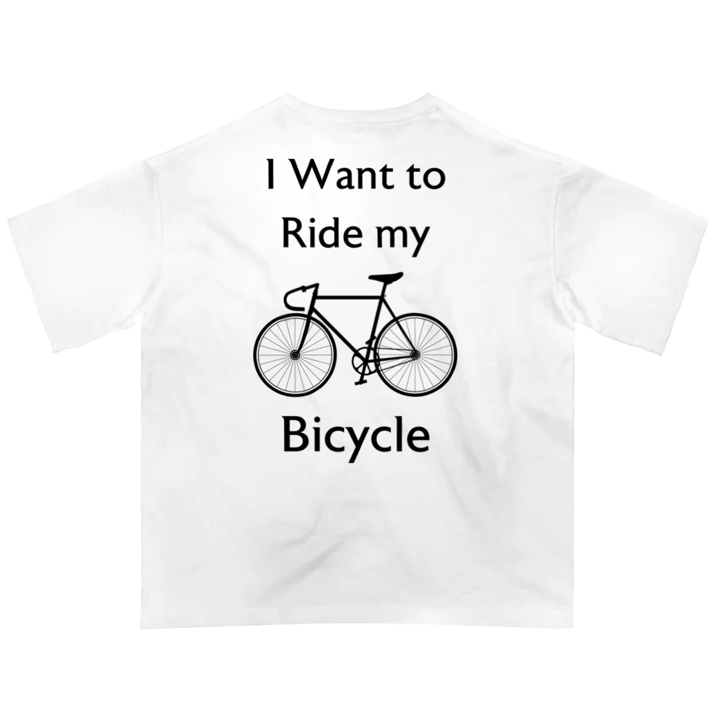 kg_shopの[★バック] I Want to Ride my Bicycle Oversized T-Shirt