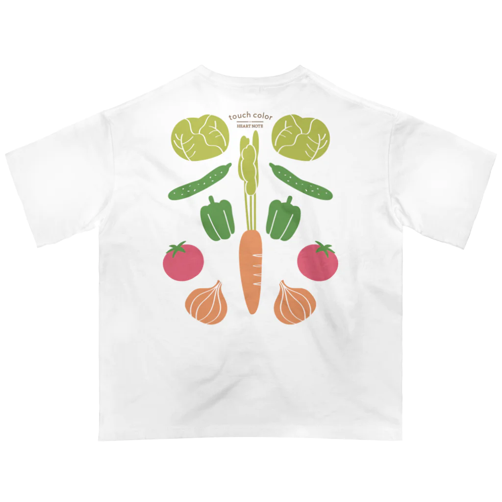 たっちからぁショップのなでなで野菜ナチュラル Oversized T-Shirt