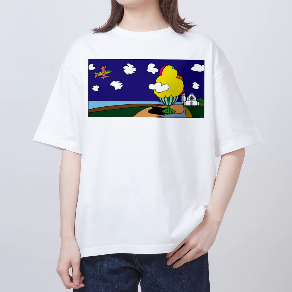 Blupiggの夢の翼 オーバーサイズTシャツ