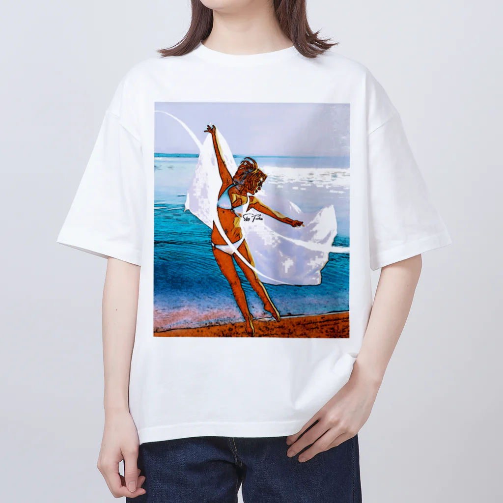 aoi.aoのSummer Girl - Stay Fearless Version #1 オーバーサイズTシャツ