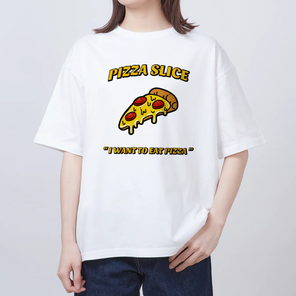 NEONERDYBOYのPIZZA SLICE OVER SIZE Tee Oversized T-Shirt