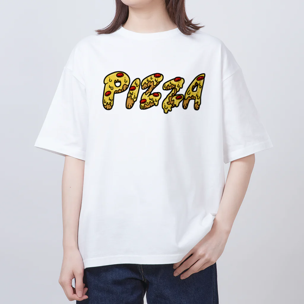 NEONERDYBOYのPIZZA LOGO OVER SIZE Tee Oversized T-Shirt