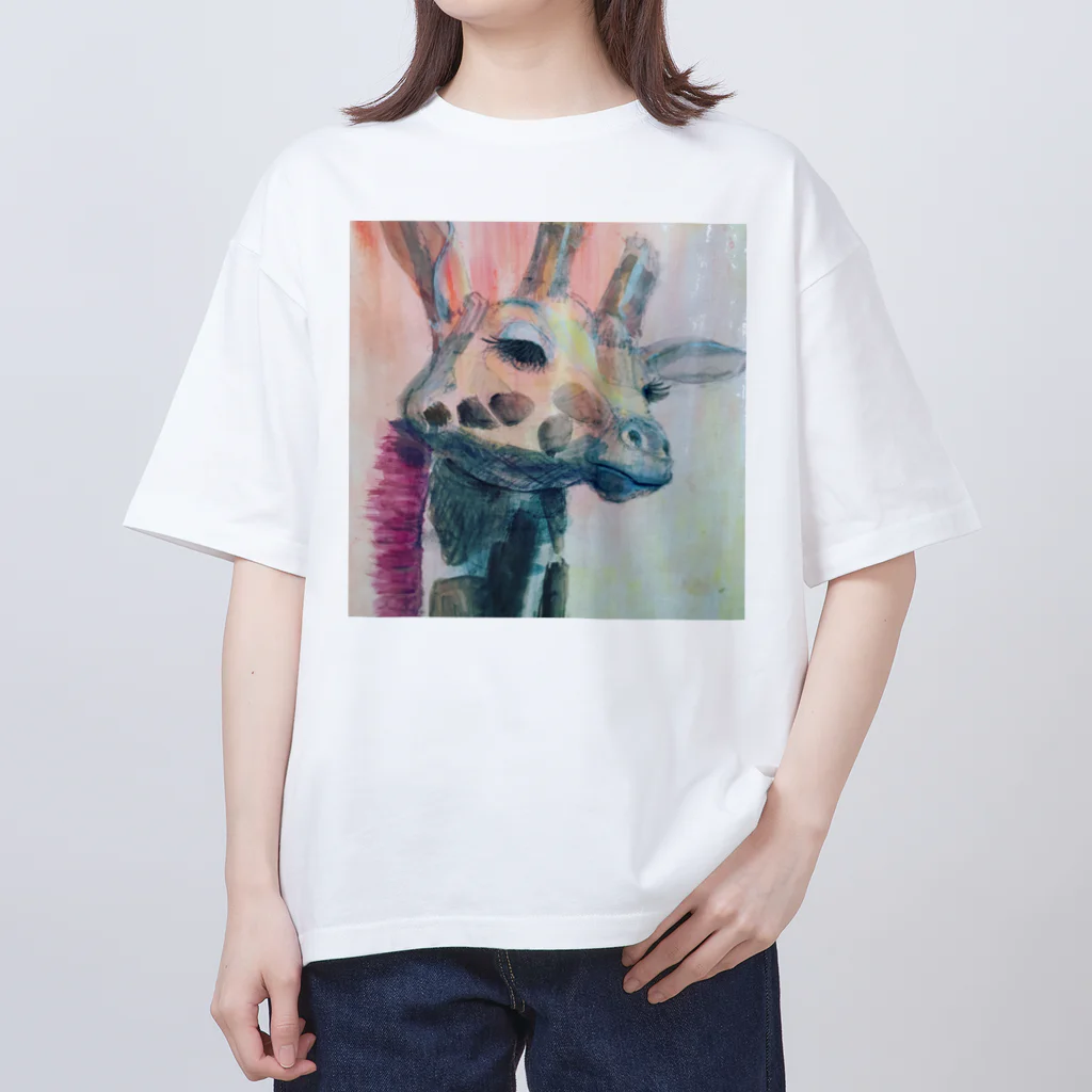 フジイハルカのユウヤケキリン Oversized T-Shirt