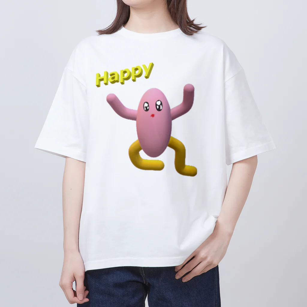 ヤイちゃんのHappyさん Oversized T-Shirt