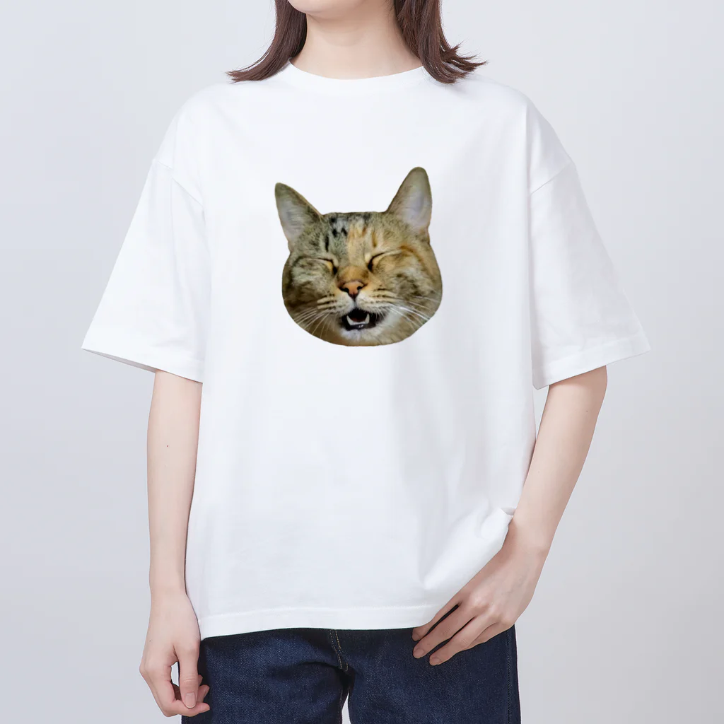 桃くるみSHOPのアハハにゃん Oversized T-Shirt