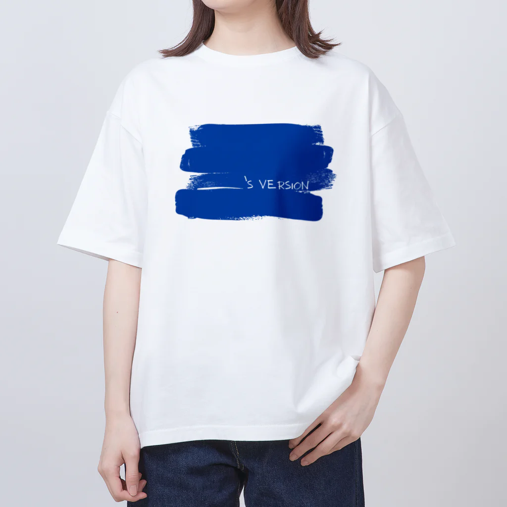 aoi.aoのMy Original Version - colored BLUE Oversized T-Shirt