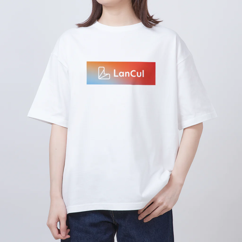 LanCul英会話のロゴ（Be yourself, beyond.） Oversized T-Shirt