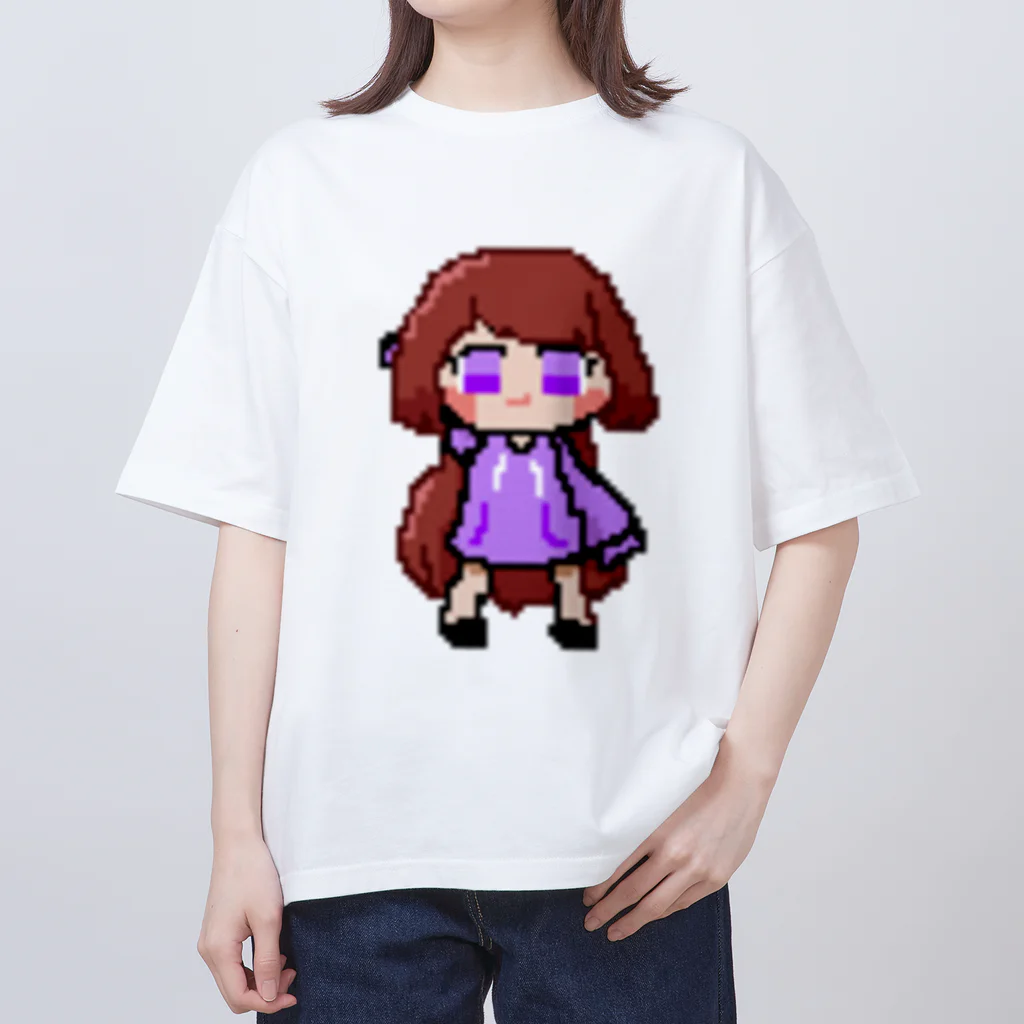 あびーしょっぷのドット絵アビー(紫) オーバーサイズTシャツ