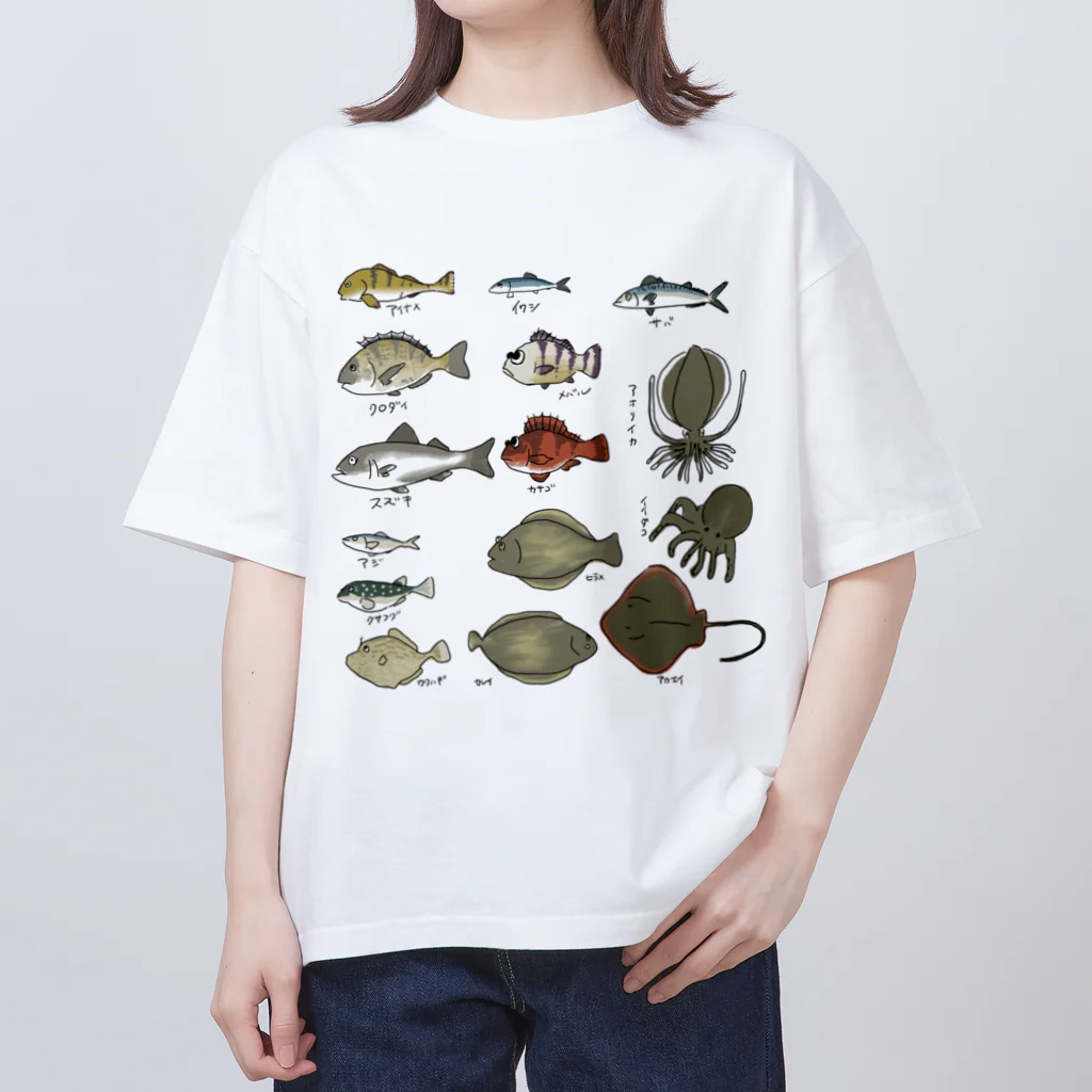 ゆの者ゆっこの堤防から釣れる魚 Oversized T-Shirt