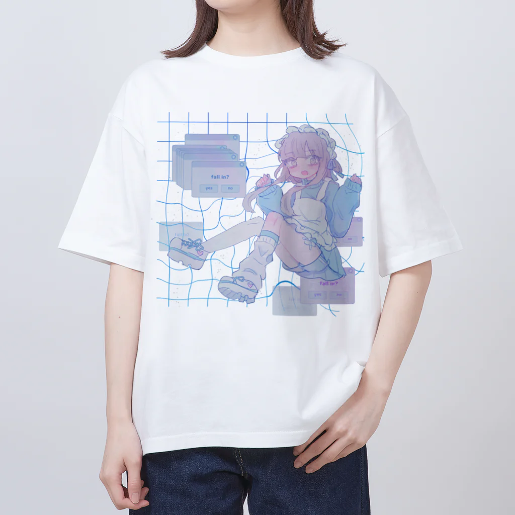 あくむ病院のfall in clear（ゆめかわいいトリップ） Oversized T-Shirt