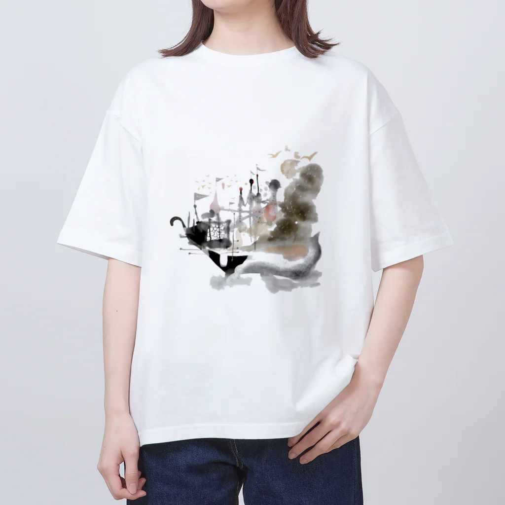 chirukapolkaの船 オーバーサイズTシャツ