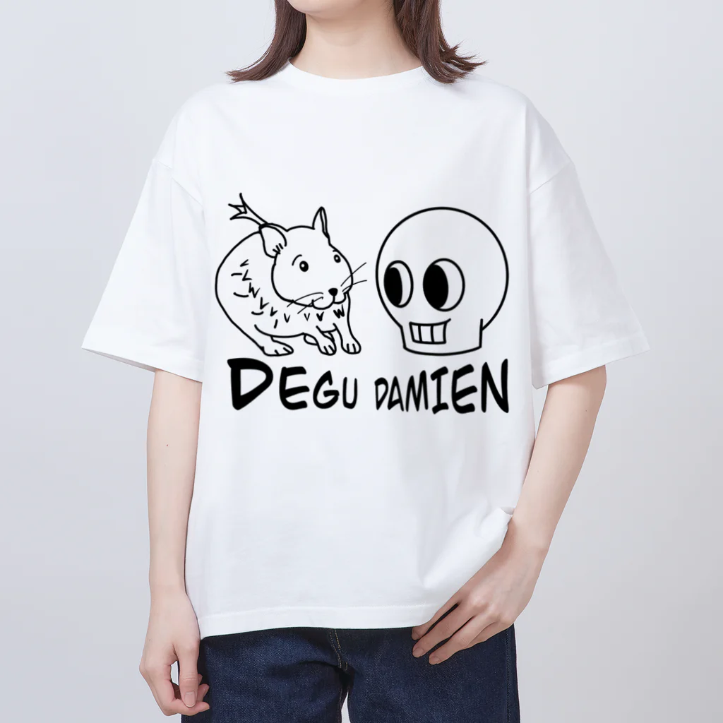 takitaのデグーだよダミアンくん オーバーサイズTシャツ