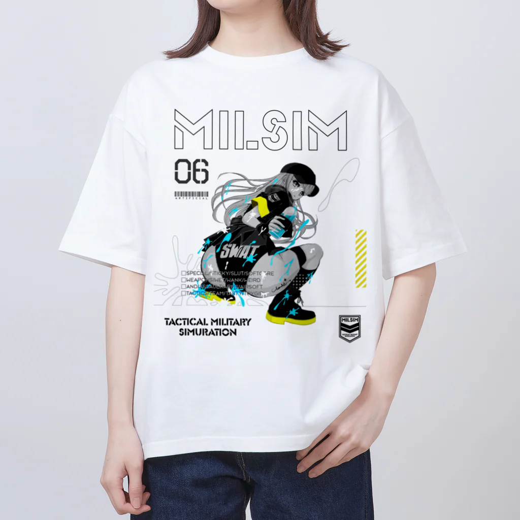 loveclonesのMILSIM 0559 カバーガール スティッキー ジェル Oversized T-Shirt