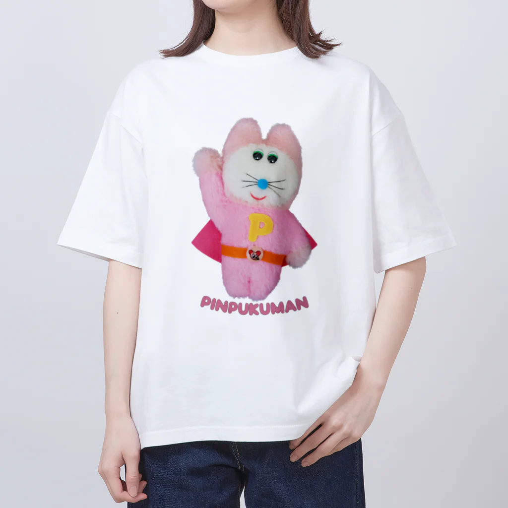 むにゅのよわよわピンプクマン オーバーサイズTシャツ