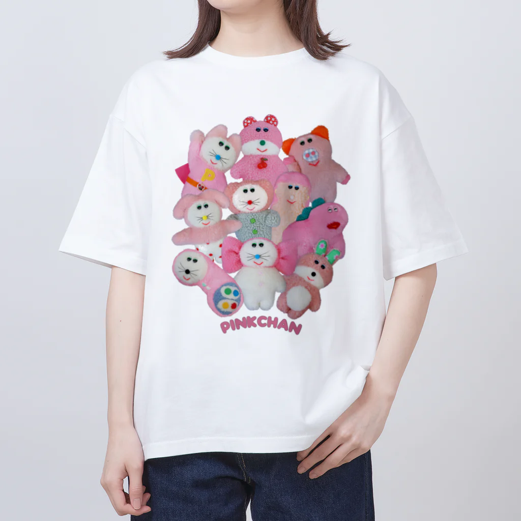 むにゅのピンクちゃんズ集大成 Oversized T-Shirt