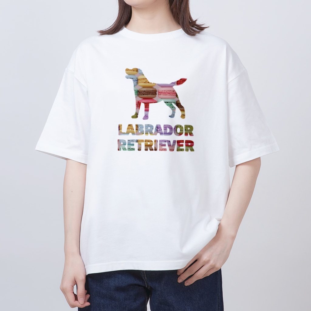onehappinessのラブラドールレトリバー　マカロン Oversized T-Shirt
