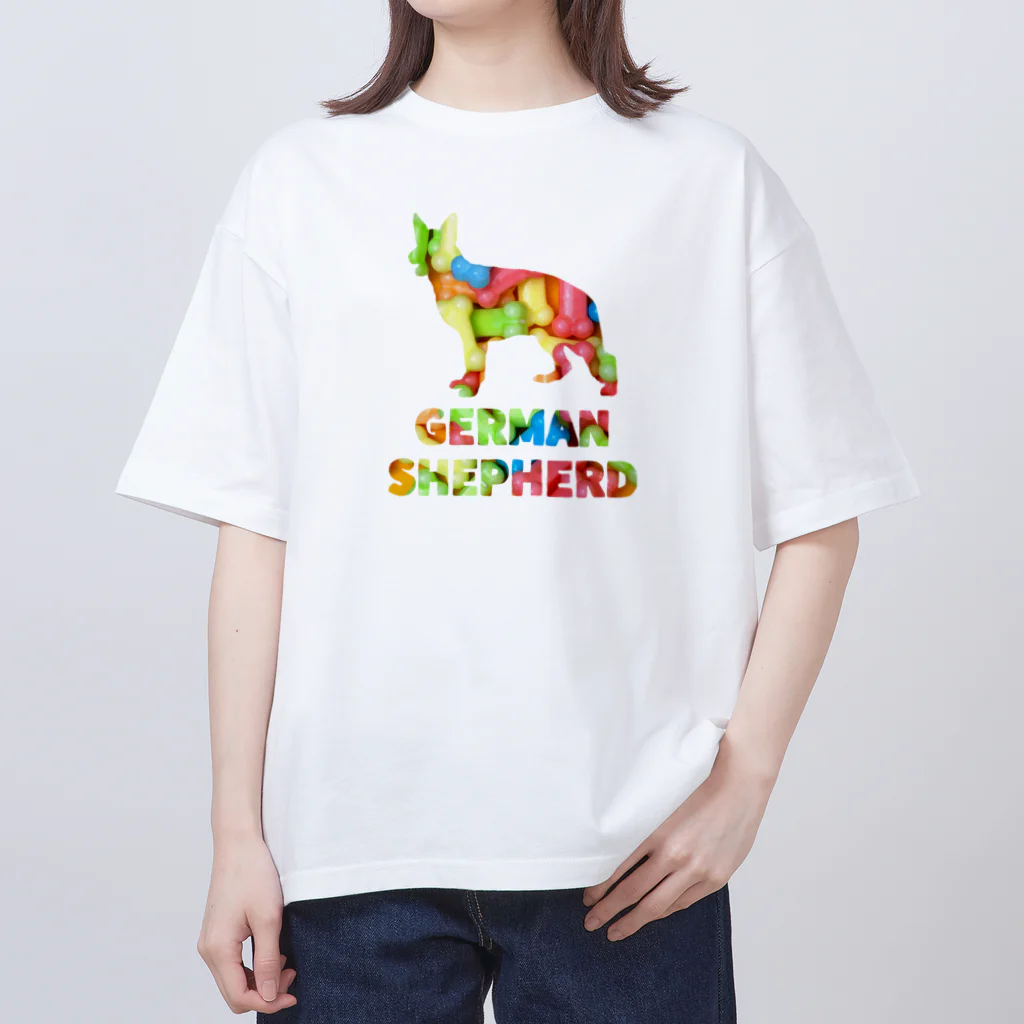 onehappinessのジャーマンシェパードドッグ　骨ガム Oversized T-Shirt