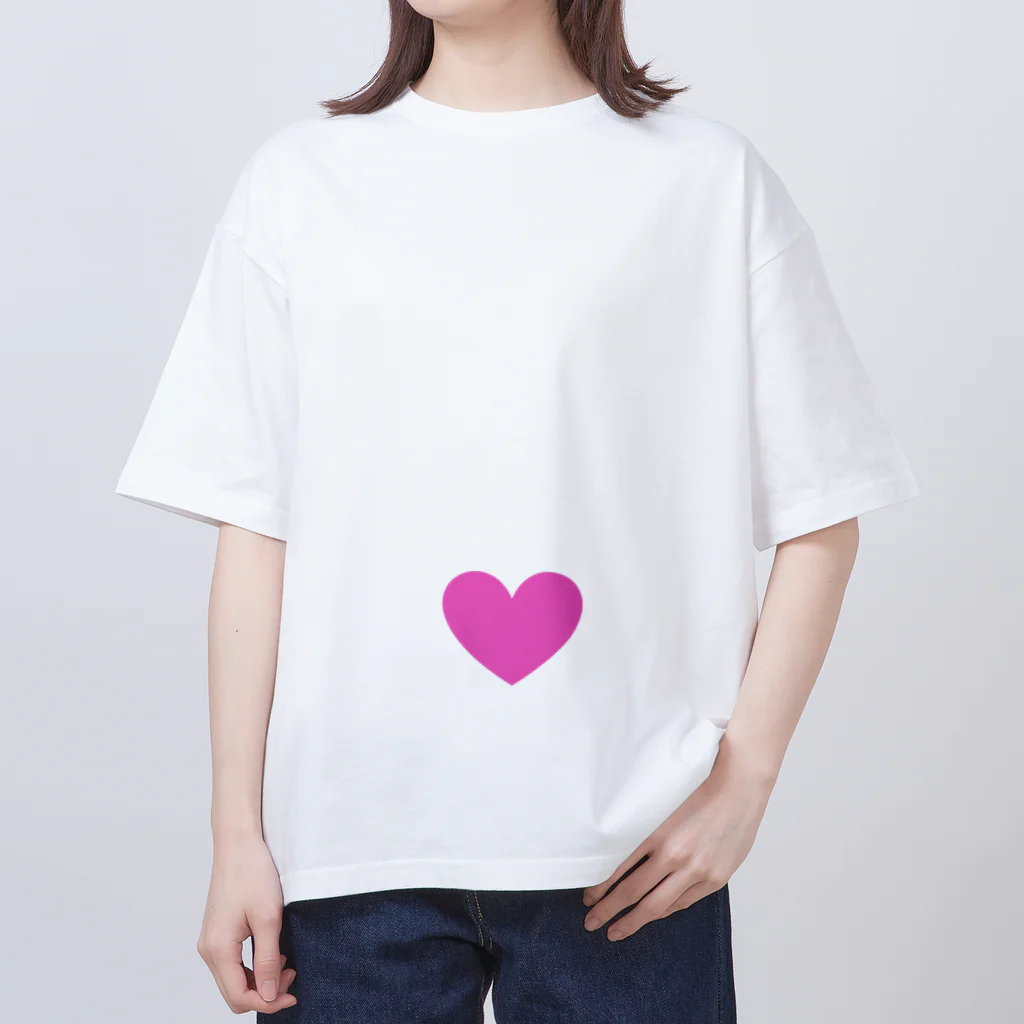 komagymの妊娠報告【表面・ハート、裏面・妊娠検査薬（陽性）】 オーバーサイズTシャツ