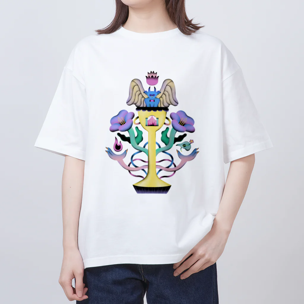 Ran Kobayashiの私のかわいいガーゴイル オーバーサイズTシャツ