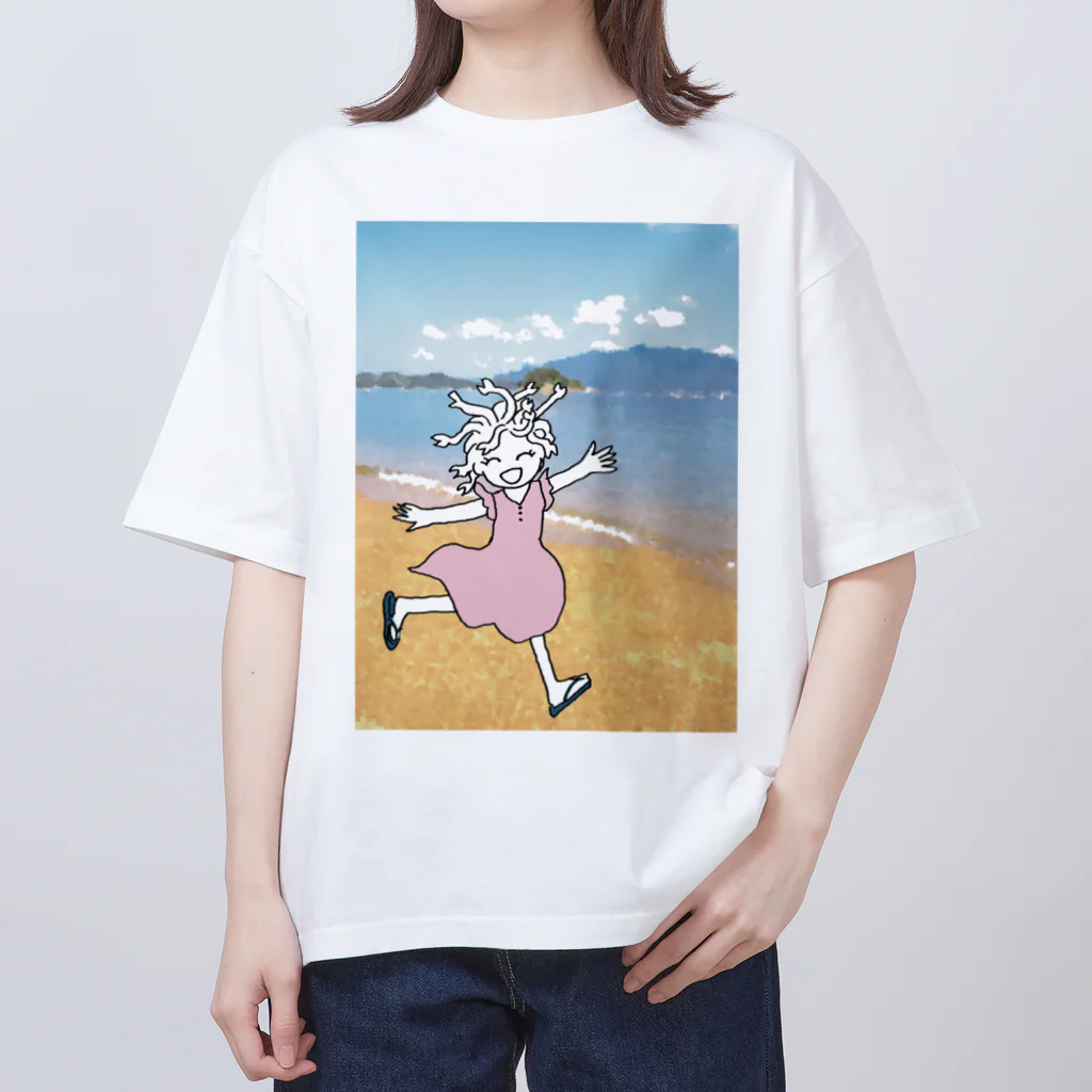 杜の魚の海とメデューサ オーバーサイズTシャツ