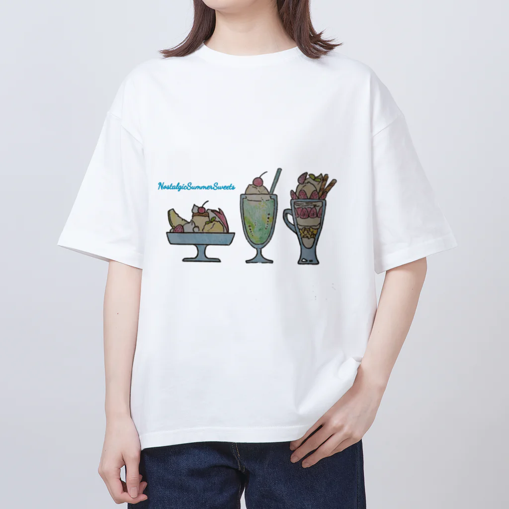 NANASHOPの懐かしい夏のスイーツ オーバーサイズTシャツ