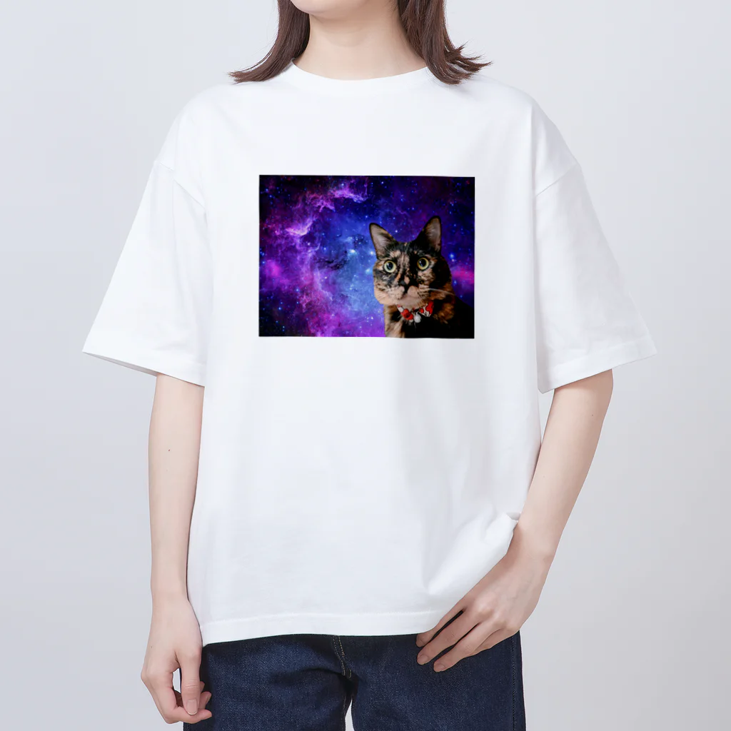 stormの宇宙ねこなわっちゃん オーバーサイズTシャツ