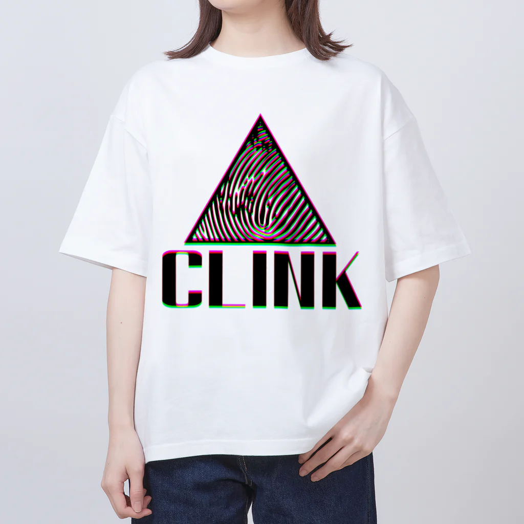 CLINK_officialのCLINK LOGO RGB BLACK オーバーサイズTシャツ