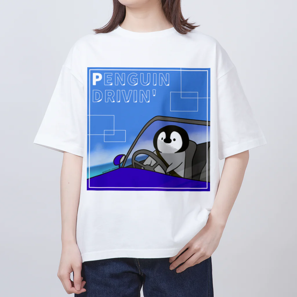 南極基地の売店コーナー by HIRO･θ･PENのサマードライブペンギン・Tシャツ Oversized T-Shirt