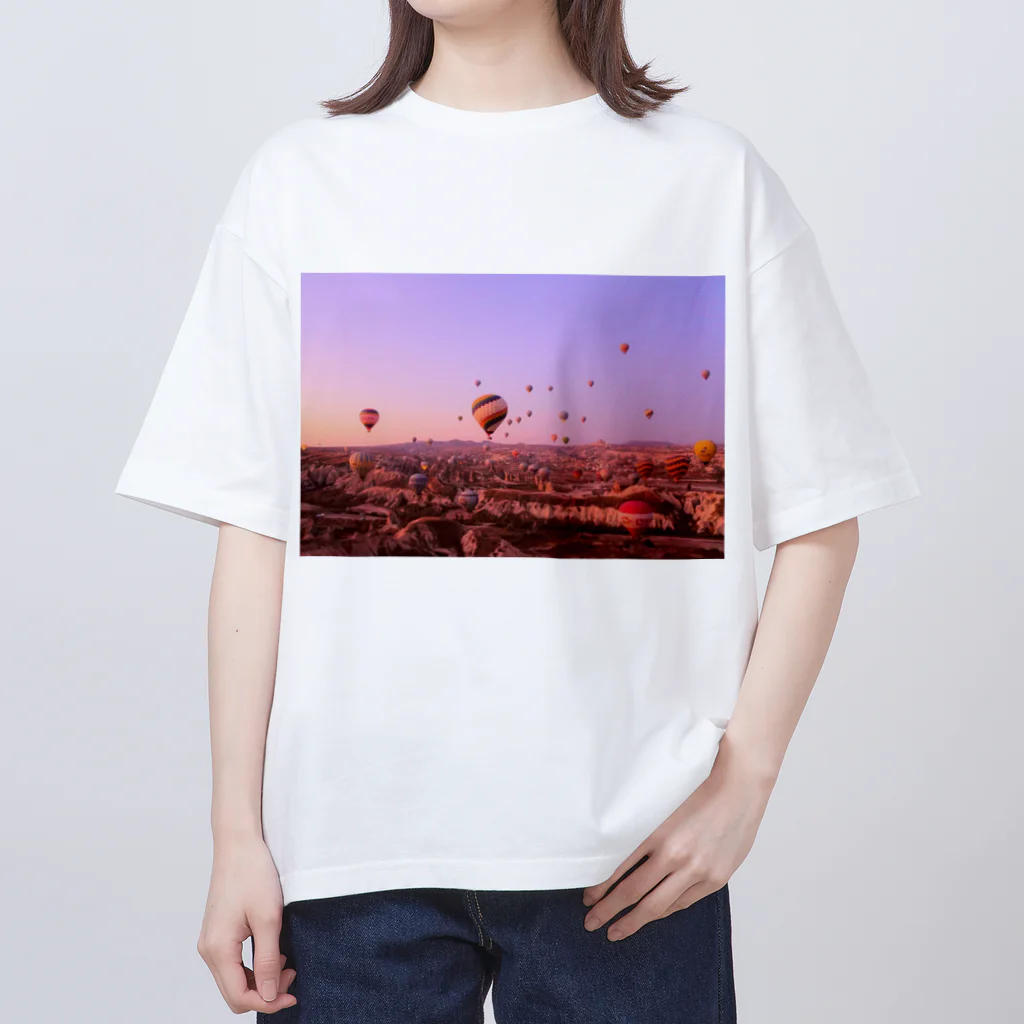 Vermeer-ふぇるめーるのいつでも絶景の旅へ　トルコ オーバーサイズTシャツ