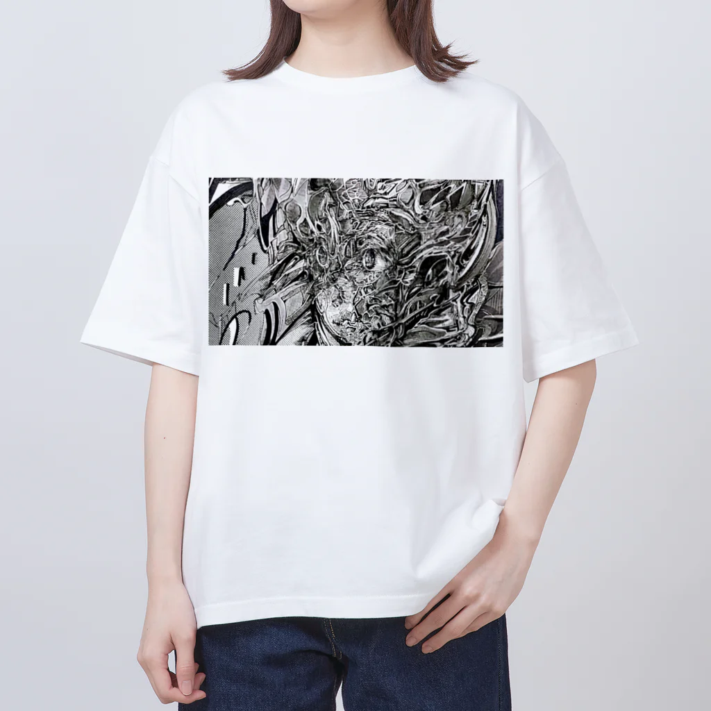 半熟パーマ工房のhorizon-Re Oversized T-Shirt