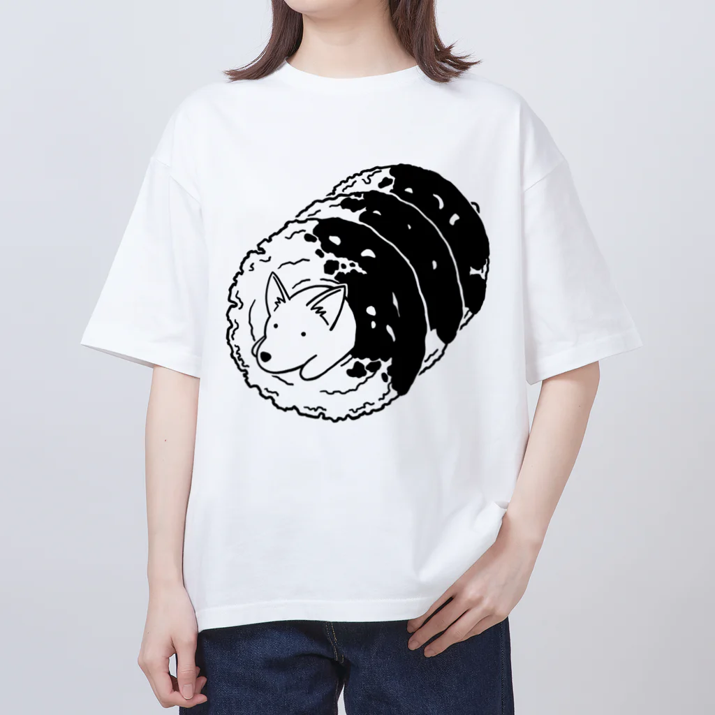 べいきんぐぱうだあのオールドファッション（チョコレート）：ブラック オーバーサイズTシャツ