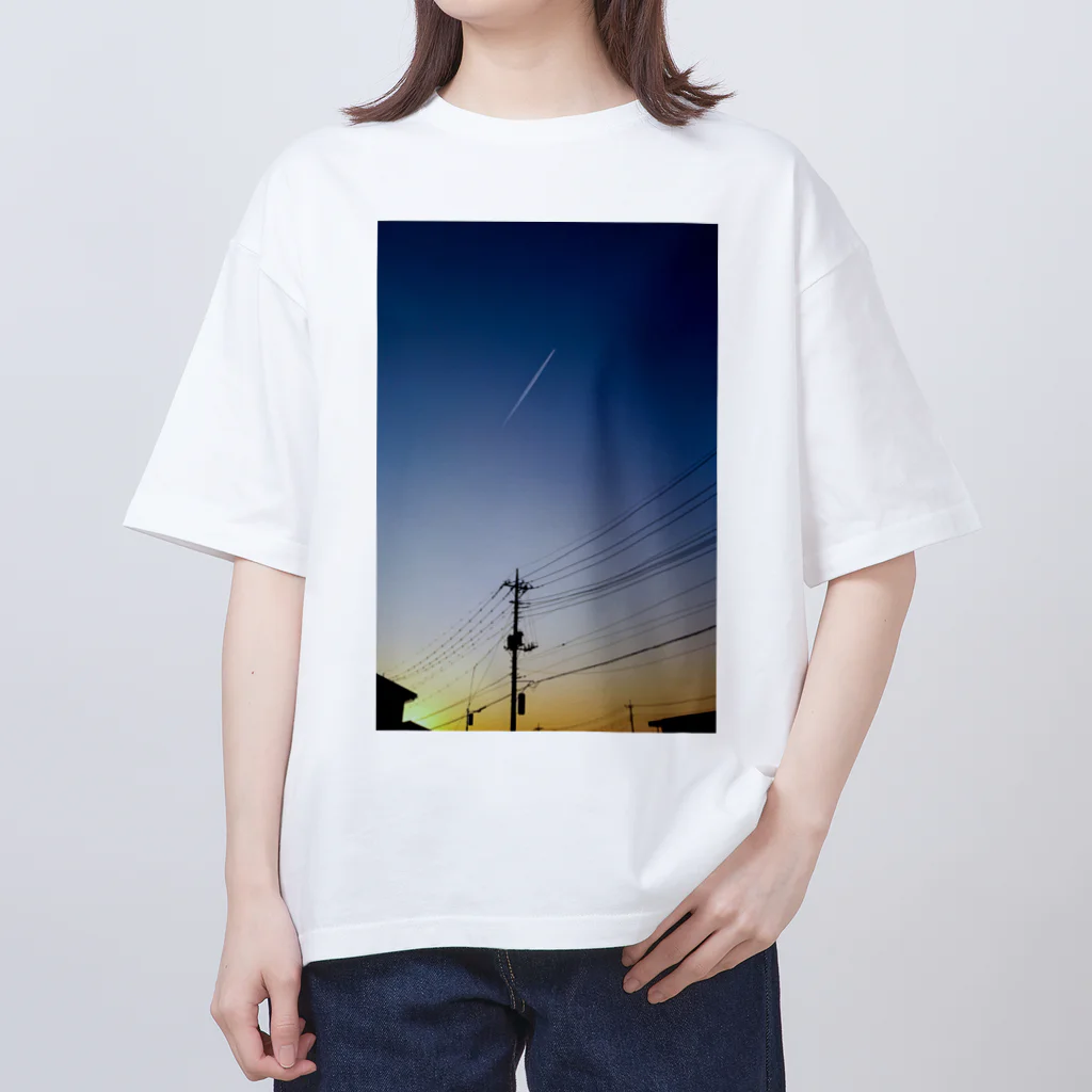 如月電機のTwilight Sky T-Shirt オーバーサイズTシャツ