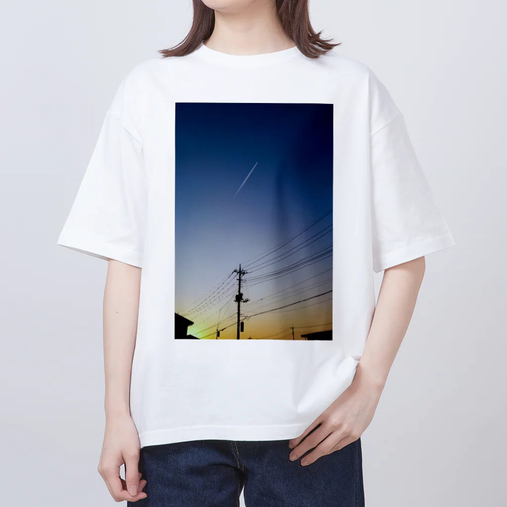 如月電機のTwilight Sky T-Shirt Oversized T-Shirt