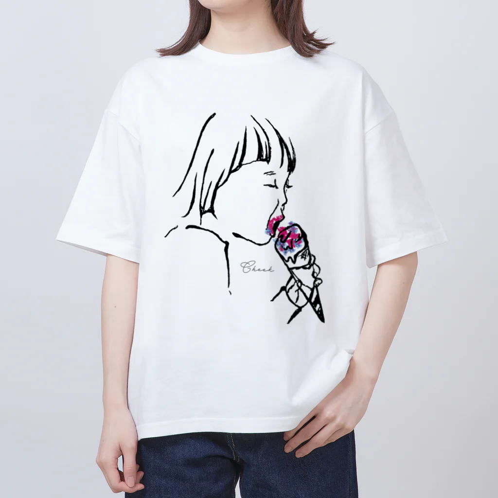 SHAKUTORIMUSHIの#Cheek#アイスが溶けちゃう前に オーバーサイズTシャツ