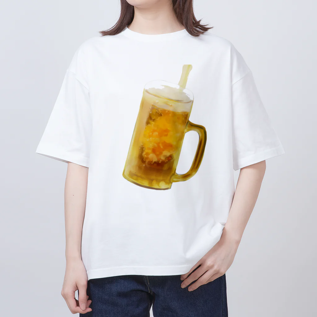 夏だ！ビールだ！のシュワー！！ Oversized T-Shirt