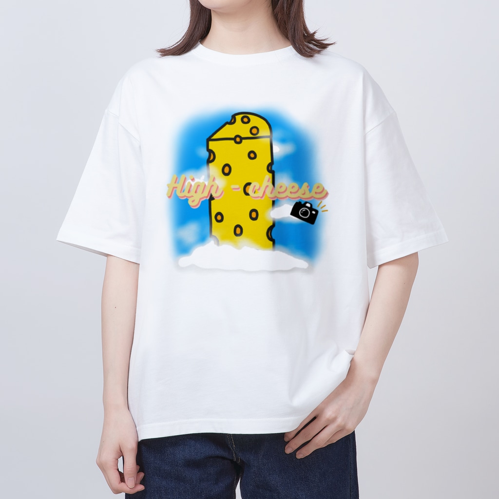 ツナ川しゅりのHigh-Cheese カメラ付き Oversized T-Shirt