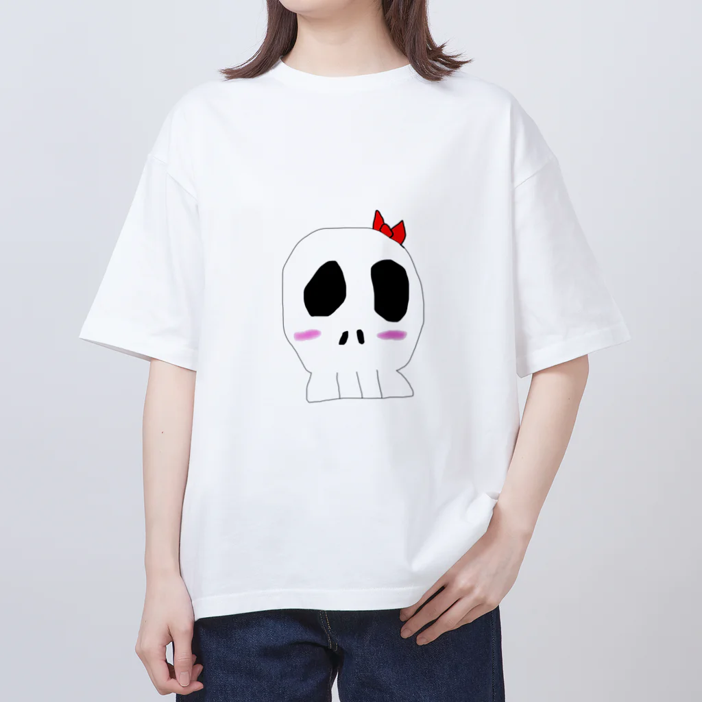 珠沙ฅ^•ﻌ•^ฅの照れ顔ドクロちゃん/// Oversized T-Shirt