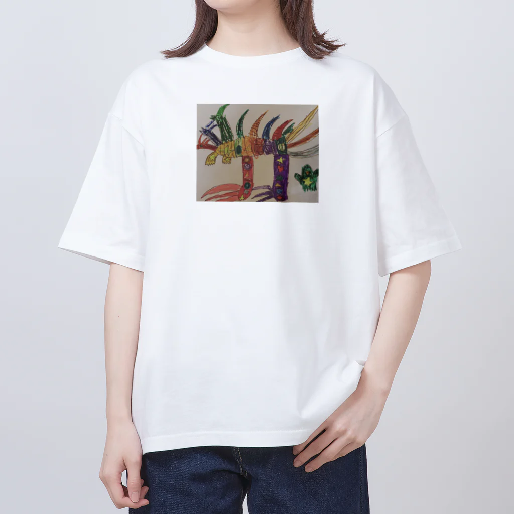 HACHI88のRainbow Large snake Oversized T-Shirt