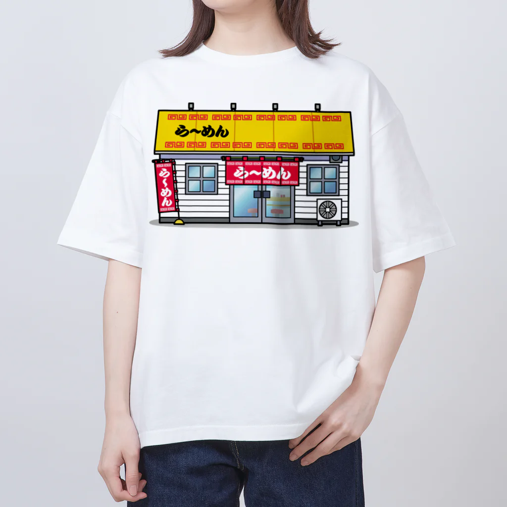 旨味教授といちごもちぷりんのラーメン屋 オーバーサイズTシャツ