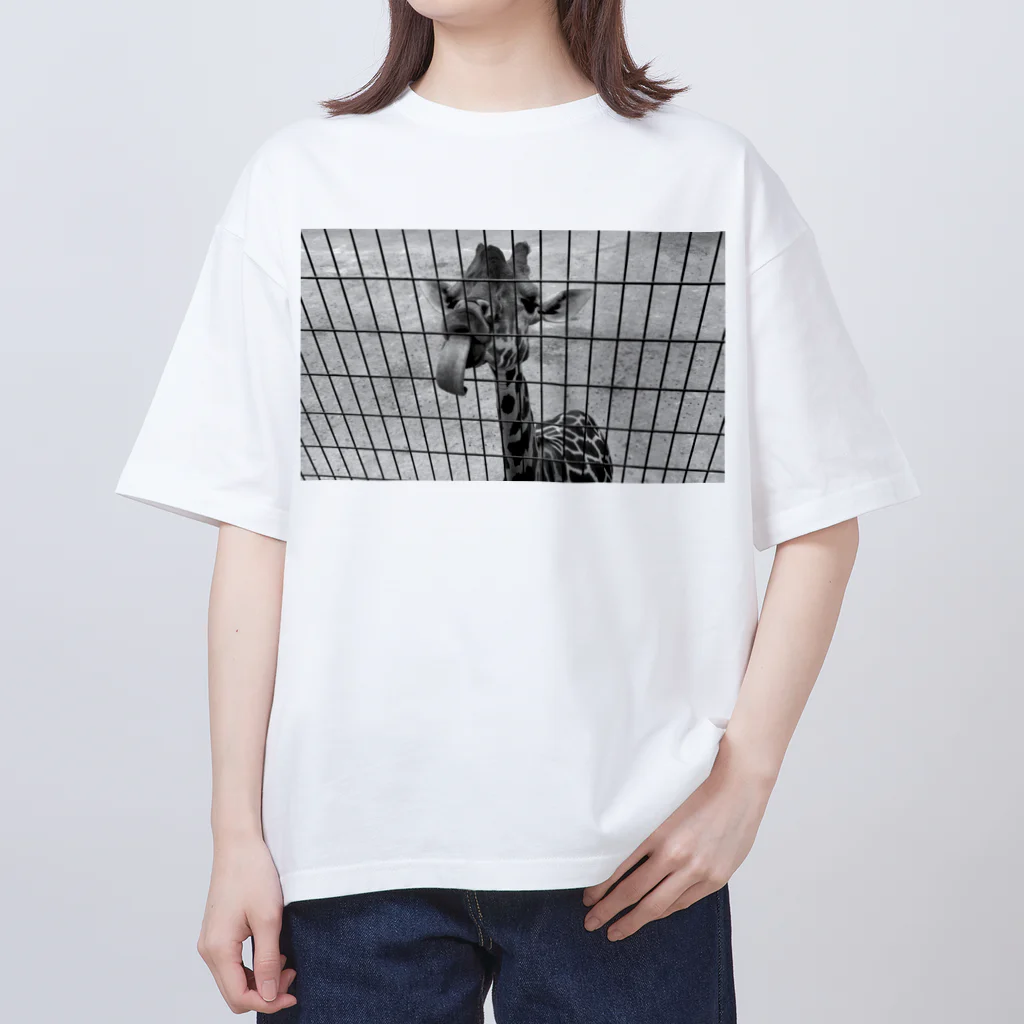 ×××Crazy_04×××のべろべろきりん Oversized T-Shirt